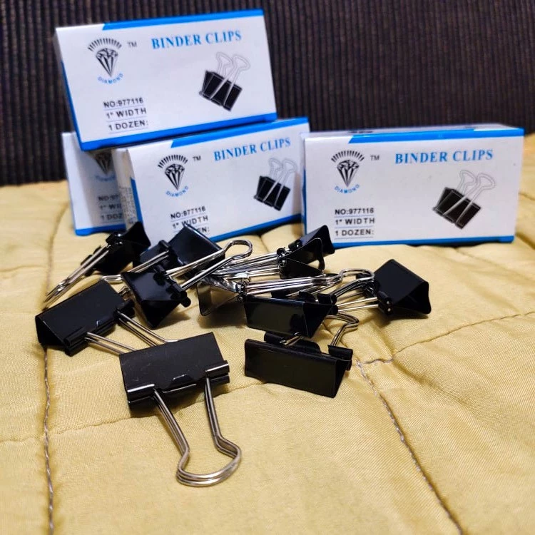 Heavy Duty Diamond Fold Back Paper Clips - 12 Pcs - Image 4