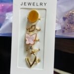 Daisy Acrylic Zircon Ring Set for Women – 5 Pieces