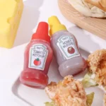 2 Pcs Mini Tomato Ketchup Bottle Set