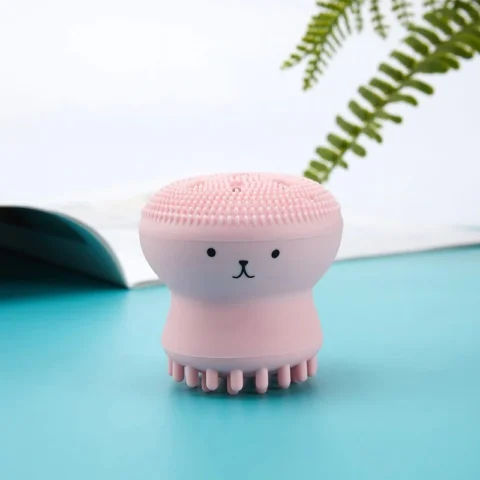 Silicone Octopus Facial Cleansing Brush for Pores & Acne