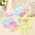 pack of 100 luminous glowing star wall stickers pink baytodeal pakistan