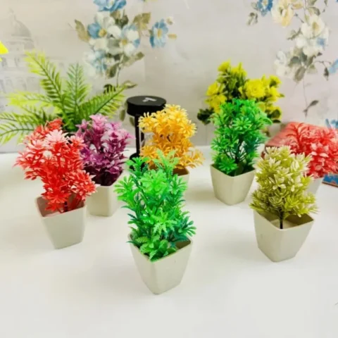 Artificial Flower with Pot for Home Decoration