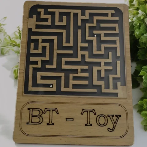 wooden labyrinth maze puzzle game for kids baytodeal pakistan