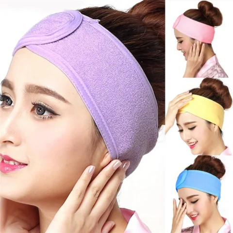 adjustable beauty head cloth facial spa headband coral fleece baytodeal pakistan