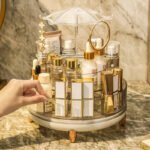 360 Rotating Acrylic Umbrella Cosmetic Organizer