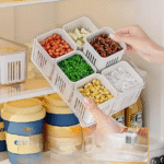 6 Grid Refrigerator drain storage Box