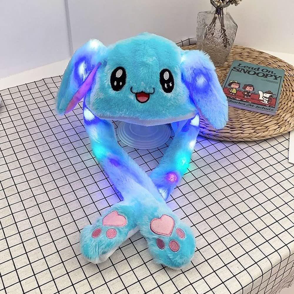 LED Jumping Bunny Ear Hat