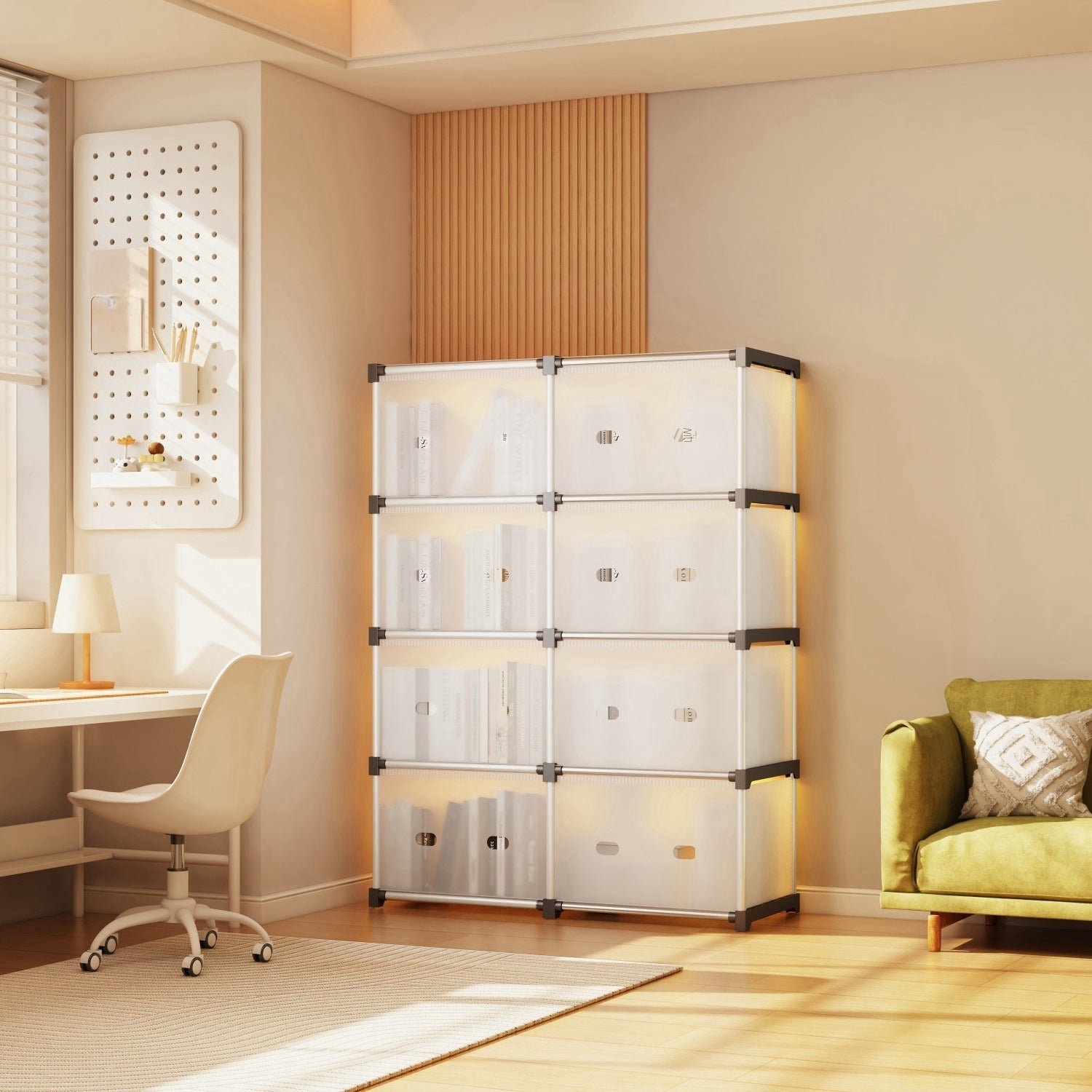 Multiayer Dust-proof Cabinet Storage Shelf