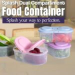 Splash Dual Compartment Food container - Pack Of 2