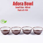 Pack of 4 Multipurpose Kitchen Adora Bowl 400ML.