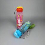 Cute Cartoon Printed Kids School Water Bottle with LED Base Light