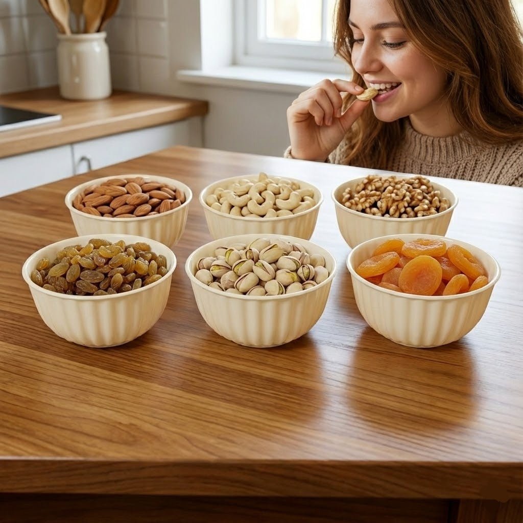 Pack Of 6 - Plastic Kitchen Bowl